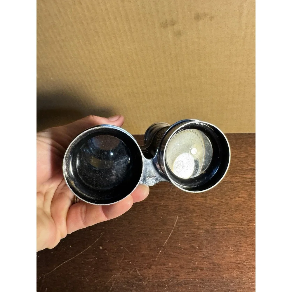 Vintage Style Glass Decorative Binoculars Metal Decor Home